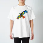 KANAT  LAMHITAの虹色の飛ぶ鳥 티셔츠