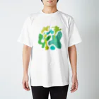 Osanpo-Nekoのさわさわ。。 Regular Fit T-Shirt