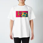 めありぃとママのお店のハッピーキャット Regular Fit T-Shirt