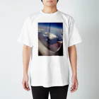 なもやんのお部屋。の飛行機からの景色 Regular Fit T-Shirt