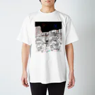 鴨鍋不動産の鳥獣戯画オリジナル004－縁日 Regular Fit T-Shirt