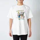 シノブデザイン のみー太とジャンケンがオシャレした！ Regular Fit T-Shirt