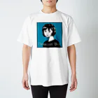 Dreamin' Boy のショートカットの女の子 ロゴ入り スタンダードTシャツ