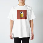 Rossi Stockの酔いどれパンダ♪ （ピンク） Regular Fit T-Shirt