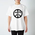 ドット屋さんのPacifist(ブラック)／ドット絵 Regular Fit T-Shirt