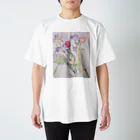 都のチューリップ　レースフラワー　デルフィニウム Regular Fit T-Shirt