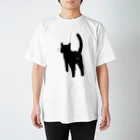 Riotoのねこけつω（黒猫） スタンダードTシャツ
