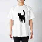 Riotoのねこけつω（黒猫） Regular Fit T-Shirt