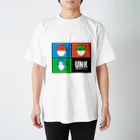 UNK.officialの四分の三(カオナシ) Regular Fit T-Shirt