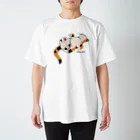 あふぐろ屋の気まま三毛猫（両面） スタンダードTシャツ