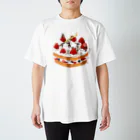 でるたぽのマッチョケーキ スタンダードTシャツ