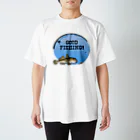 猫と釣り人のマハゼ_1_C Regular Fit T-Shirt