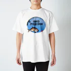 猫と釣り人のカンパチ_1_C Regular Fit T-Shirt