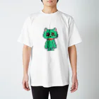 menu_shopのbig_ゆめみるねこ Regular Fit T-Shirt