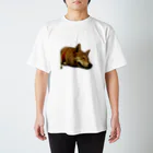ヤモリの森の寝犬 Regular Fit T-Shirt