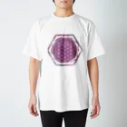 nami0052の紫のフラワーオブライフ Regular Fit T-Shirt