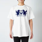 MNLOPのdragon emblem navy Regular Fit T-Shirt