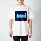 kusai_catの宇宙遊泳するくさいネコ スタンダードTシャツ