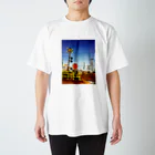 トモカピの踏切風景写真 スタンダードTシャツ