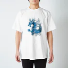 AZGラボのプリントTシャツ 龍 Regular Fit T-Shirt