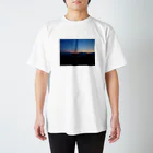 Udon_tabetaiの藻岩山の夕日 スタンダードTシャツ