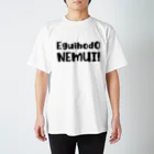 SANKAKU DESIGN STOREのエグいほど眠い！ 黒 Regular Fit T-Shirt