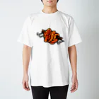 Sumireptiles🐍__爬虫類・生き物グッズのグリーンパイソン（レッド） スタンダードTシャツ