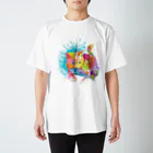 sartan_arcのネコ_cat.2_watercolor Regular Fit T-Shirt