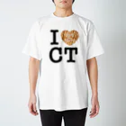 SHOP W　SUZURI店のI ♥ Cha Tora Tシャツ スタンダードTシャツ