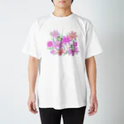 まいにち大変だけどほのぼのって大事の長老と秋桜 スタンダードTシャツ