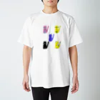 小鳥と映画館のカラフルなネコ Regular Fit T-Shirt