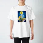 紫　の月の雫　藍色 スタンダードTシャツ