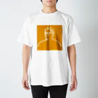 thinkのオレンジ色おじさん スタンダードTシャツ