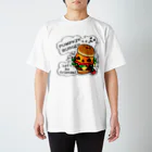 イラスト MONYAAT のGz かぼちゃバーガーA スタンダードTシャツ