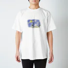 わかめスープのきょむたそTシャツ(お月見) Regular Fit T-Shirt