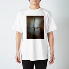 ☆ファイター☆のくじら Regular Fit T-Shirt