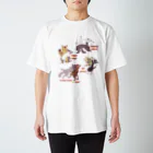 ☆弥＠怪我猫×2保護中のプロレスにゃんこ Regular Fit T-Shirt