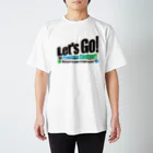 ACTIVE-HOMINGのLet's Go! to Proxima Centauri グッズ黒字斜め Regular Fit T-Shirt