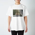 dead stock soupの光を浴びる猫 Regular Fit T-Shirt