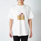 たべもの屋さんのいちごショートケーキちゃん スタンダードTシャツ