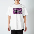 くまお画伯オンラインショップくまお堂の【白田亜利紗コラボ】Spectre Leopard Light Purple Regular Fit T-Shirt