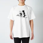 わたぬき けいのおみそしるねこ Regular Fit T-Shirt