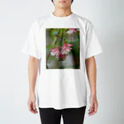 花染めの箱庭のフクシア“ペパーミント・キャンディ” Regular Fit T-Shirt