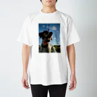 kyuの稲と犬 Regular Fit T-Shirt