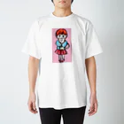 揺木のふてねことわたし(ピンク) Regular Fit T-Shirt