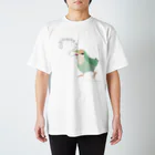 コザクラインコSHOP (kotorigoto/Lovebirdlove)のGyoeeeeeコザクラインコ スタンダードTシャツ