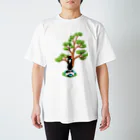 Danke Shoot Coffeeの瞑想の松（文字なし） Regular Fit T-Shirt