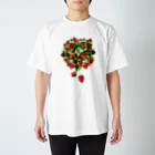 カワウソとフルーツの【forseasons】ストロベリー Regular Fit T-Shirt