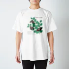 kitaooji shop SUZURI店のアカボシゴマダラとエノキ Regular Fit T-Shirt