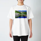 MIM△made in mountainの鏡面の槍ヶ岳 スタンダードTシャツ